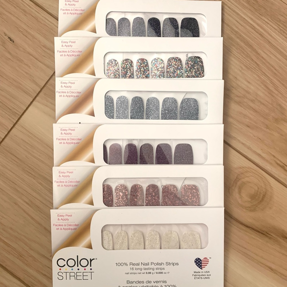 Color Street Glitters bundle of 6 sets